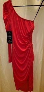 NWT Sexy One Shoulder Pink Dress